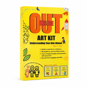 Inside Out Art Kit for Kids – Creative mindfulness doodle kit for children age 5+ with activity sheets and sketch pens
